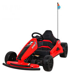 Vienvietis vaikiškas elektrinis kartingas Speed 7 Drift King, raudonas kaina ir informacija | Elektromobiliai vaikams | pigu.lt