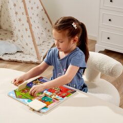 Medinė sensorinė lenta - Spynos kaina ir informacija | Žaislai kūdikiams | pigu.lt