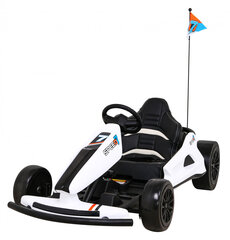 Vienvietis vaikiškas elektrinis kartingas Speed 7 Drift King, baltas kaina ir informacija | Elektromobiliai vaikams | pigu.lt