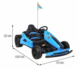 Vienvietis vaikiškas elektrinis kartingas Speed 7 Drift King, mėlynas kaina ir informacija | Elektromobiliai vaikams | pigu.lt