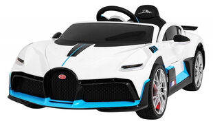 Одноместный электромобиль Bugatti Divo, белый цена и информация | Электромобили для детей | pigu.lt