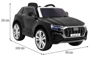 Vienvietis elektromobilis Audi Q8 LIFT, juodas kaina ir informacija | Elektromobiliai vaikams | pigu.lt