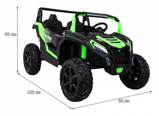 Dvivietis keturratis Buggy ATV STRONG Racing, žalias kaina ir informacija | Elektromobiliai vaikams | pigu.lt