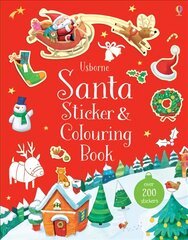 Santa Sticker and Colouring Book New edition kaina ir informacija | Knygos mažiesiems | pigu.lt