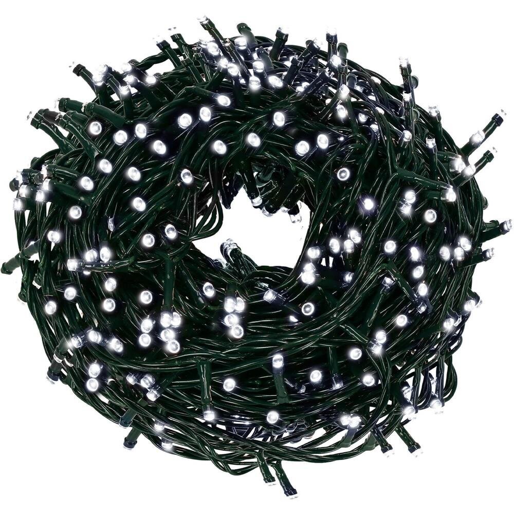 1000 LED kalėdinės lemputės baltos 91,5M цена и информация | Girliandos | pigu.lt