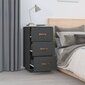 2 - jų naktinių spintelių komplektas 40x40x75cm,pilkas kaina ir informacija | Spintelės prie lovos | pigu.lt
