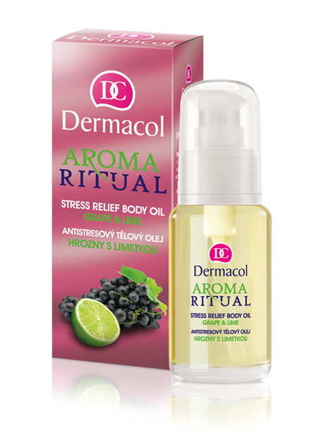 Kūno aliejus Dermacol Aroma Ritual Grape & Lime 50 ml kaina ir informacija | Kūno kremai, losjonai | pigu.lt