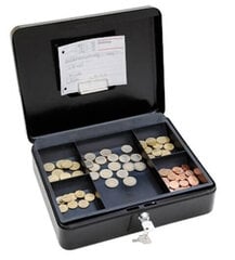 Wedo dėžutė pinigams, 300x240x90mm, juoda цена и информация | Сейфы | pigu.lt