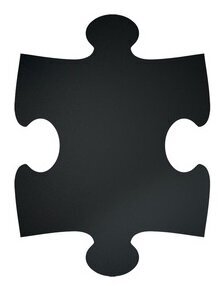 Securit kreidinės lentos PUZZLE, 6vnt. kaina ir informacija | Kanceliarinės prekės | pigu.lt