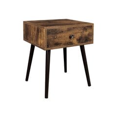 Naktinis staliukas VASAGLE LET176B01 vintažinis rudas kaina ir informacija | Spintelės prie lovos | pigu.lt