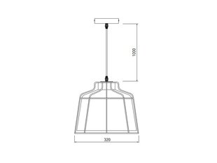 Pakabinamas šviestuvas GOA, 32 cm, green 3499 kaina ir informacija | Pakabinami šviestuvai | pigu.lt