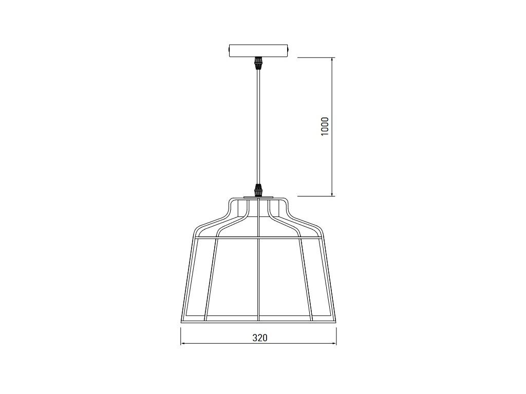 Pakabinamas šviestuvas GOA, 32 cm, green 3499 цена и информация | Pakabinami šviestuvai | pigu.lt