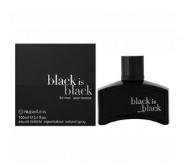 Аромат для мужчин Nuparfums Black is Black, EDT, 100 мл цена и информация | Мужские духи | pigu.lt
