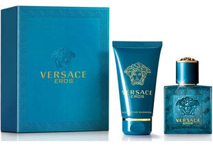 Подарочный комплект для мужчин Versace Eros: туалетная вода EDT, 30 мл + гель для душа, 50 мл цена и информация | Мужские духи | pigu.lt