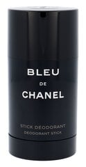 Pieštukinis dezodorantas Chanel Bleu de Chanel vyrams 75 ml kaina ir informacija | Parfumuota kosmetika vyrams | pigu.lt