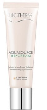 Увлажняющий крем с эффектом макияжа Aquasource Biotherm Medium to gold Spf 15 (30 мл) цена и информация | Кремы для лица | pigu.lt