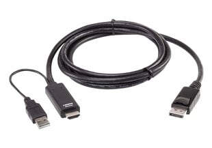 Aten 2L-7D02HDP, HDMI/DP, 1.8 m цена и информация | Кабели и провода | pigu.lt