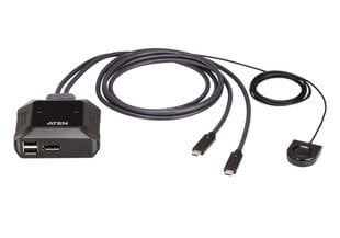 Aten US3312 2-Port USB-C 4K DisplayPort KVM цена и информация | Адаптеры, USB-разветвители | pigu.lt