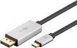 Goobay USB-C DisplayPort 60176 2 m цена и информация | Laidai telefonams | pigu.lt