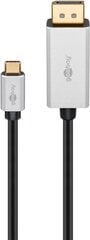 Goobay USB-C DisplayPort 60176 2 m kaina ir informacija | Laidai telefonams | pigu.lt