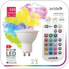 Светодиодная лампа Avid Smart RGB 4.2W GU10 230лм с пультом цена и информация | Электрические лампы | pigu.lt