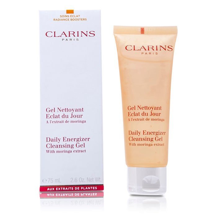 Drėkinamasis valomasis veido gelis Clarins Daily Energizer Cleansing Gel 75 ml kaina ir informacija | Veido prausikliai, valikliai | pigu.lt