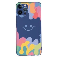 Smile Face, mėlynas - Iphone 14 Pro Max kaina ir informacija | Telefono dėklai | pigu.lt