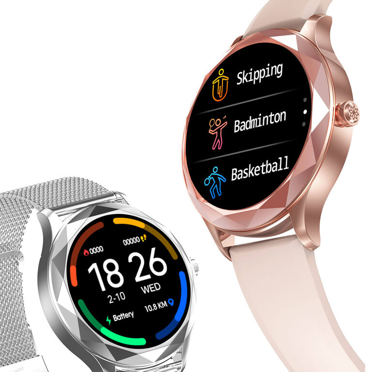 Pacific 27 Rose Gold/White kaina ir informacija | Išmanieji laikrodžiai (smartwatch) | pigu.lt