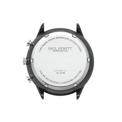 Vyriškas laikrodis Paul Hewitt Solar Chrono Gun Metal Black PH-W-0297 PH-W-0297 kaina ir informacija | Vyriški laikrodžiai | pigu.lt