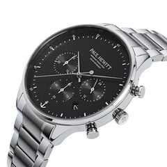 Paul Hewitt Solar Chrono Silver Black PH-W-0301 PH-W-0301 цена и информация | Мужские часы | pigu.lt