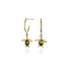 Серьги Paul Hewitt Turtle Hoops Gold PH-JE-0180 цена и информация | Серьги | pigu.lt