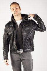 Кожаная куртка Deercraft DMBARTHOLAOVBLACK-50 цена и информация | Мужские куртки | pigu.lt