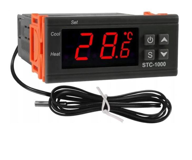 Temperatūros reguliatorius su jutikliu kaina ir informacija | Priedai šildymo įrangai | pigu.lt