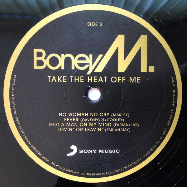 Vinilinė plokštelė Boney M. „Take The Heat Off Me“ kaina ir informacija | Vinilinės plokštelės, CD, DVD | pigu.lt