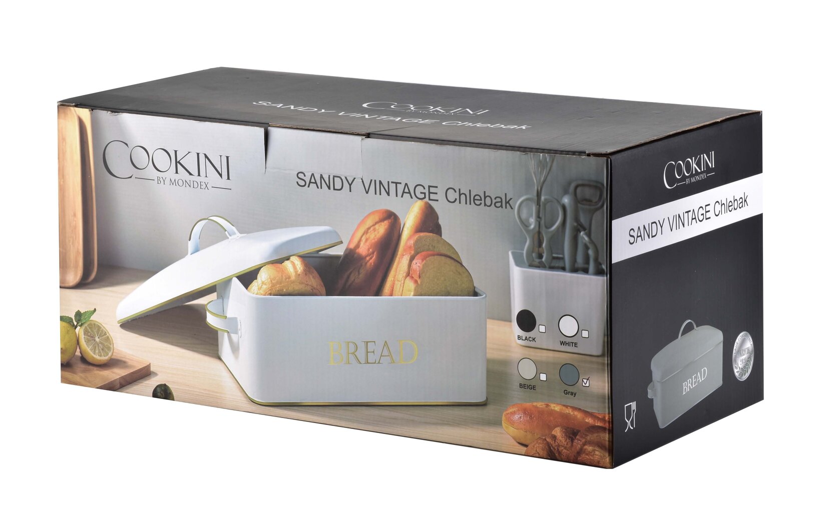 Sandy Vintage duoninė, 39x18x21cm kaina ir informacija | Virtuvės įrankiai | pigu.lt