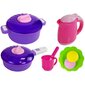 Vaikiška virtuvėlė su priedais Lean Toys, rožinė kaina ir informacija | Žaislai mergaitėms | pigu.lt