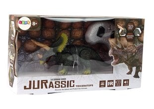 Lean toys Трицератопс динозавра с дистанционным управлением цена и информация | Игрушки для мальчиков | pigu.lt