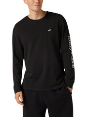 Tommy Hilfiger vyriška palaidinė 50775, juoda kaina ir informacija | Vyriški marškinėliai | pigu.lt