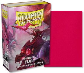 Japoniško dydžio „Dragon Shield“ dvigubos matinės įmautės - Fury, 60 vnt цена и информация | Настольные игры, головоломки | pigu.lt