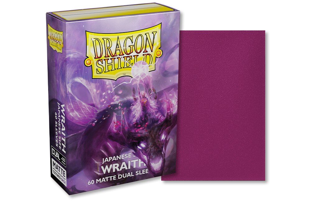 Dragon Shield japoniško dydžio dvigubos matinės įmautės - Wraith, 60 vnt цена и информация | Stalo žaidimai, galvosūkiai | pigu.lt