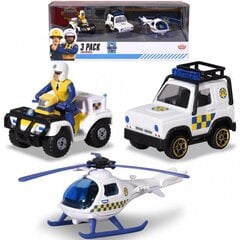 Fireman Sam Policijos mašinų rinkinys Jada, 3 vnt kaina ir informacija | Žaislai berniukams | pigu.lt