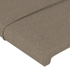 vidaXL Galvūgalis su auselėmis, taupe, 93x23x118/128cm, audinys kaina ir informacija | Lovos | pigu.lt