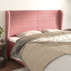 Изголовье со светодиодом, розовое, 90x5x118/128 см цена и информация | Кровати | pigu.lt