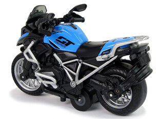 Žaislinis motociklas, 1:14, mėlynas kaina ir informacija | Žaislai berniukams | pigu.lt