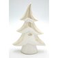 Kalėdinė dekoracija - Eglutė, balta, 8,5x3,5x12,5 цена и информация | Kalėdinės dekoracijos | pigu.lt