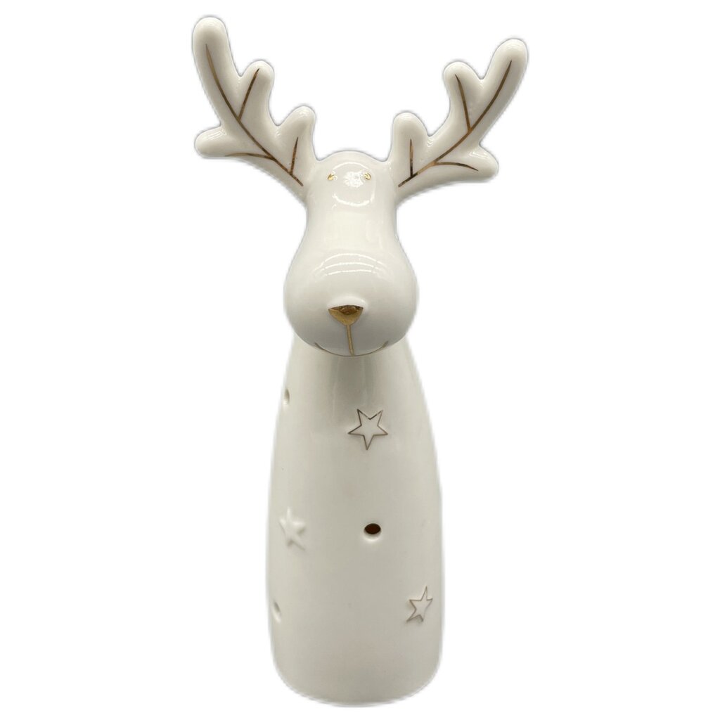 Kalėdinė LED dekoracija - Elnias, baltas, 29,5 cm kaina | pigu.lt