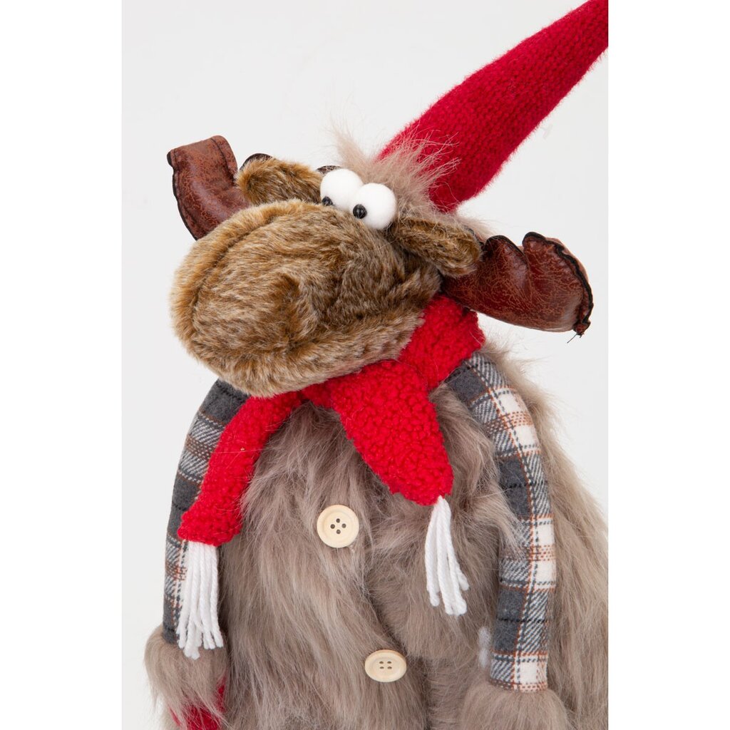 Kalėdinė dekoracija - Pliušinis elnias, 67 cm kaina ir informacija | Kalėdinės dekoracijos | pigu.lt