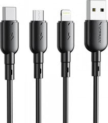 Vipfan, USB/Lightning, 1 m цена и информация | Кабели и провода | pigu.lt