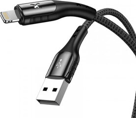 USB to Lightning cable Vipfan Colorful X13, 3A, 1.2m (black) цена и информация | Кабели и провода | pigu.lt