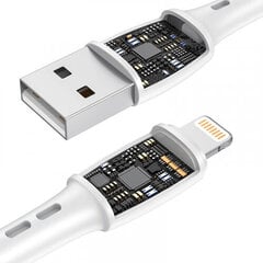 USB to Lightning cable Vipfan Racing X05, 3A, 2m (white) цена и информация | Кабели и провода | pigu.lt